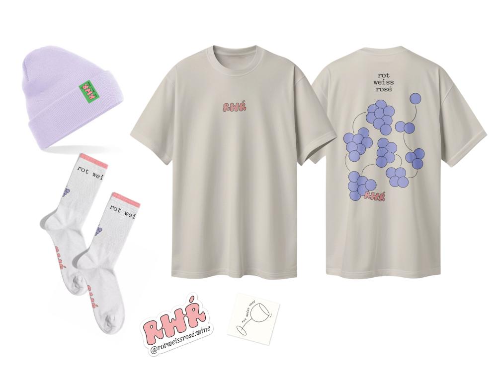 rot weiss rosé - Paket mit Style