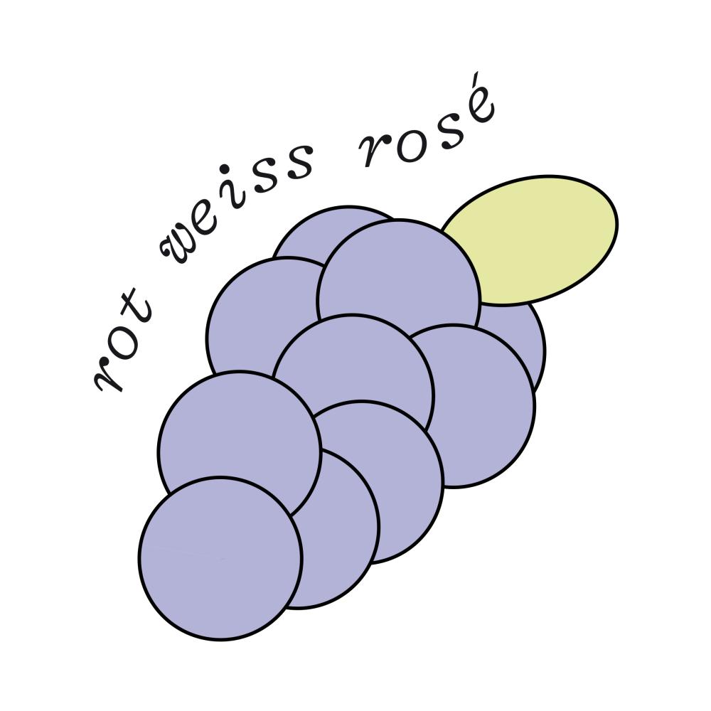 RWR - rot weiss rosé Tattoo Traube