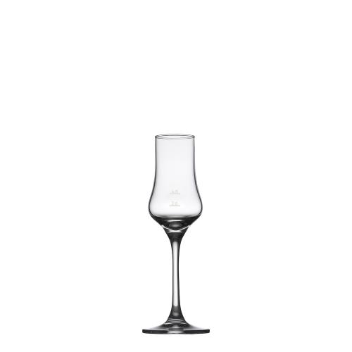 Das Bild zeigt ein geeichtes Destillatglas.