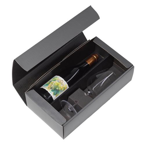 Weinpräsentkarton 2 Fl. offen