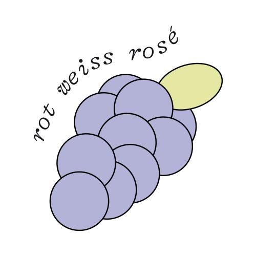 RWR - rot weiss rosé Tattoo Traube