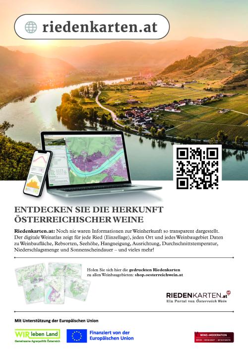 Anzeigeblatt Riedenkarte